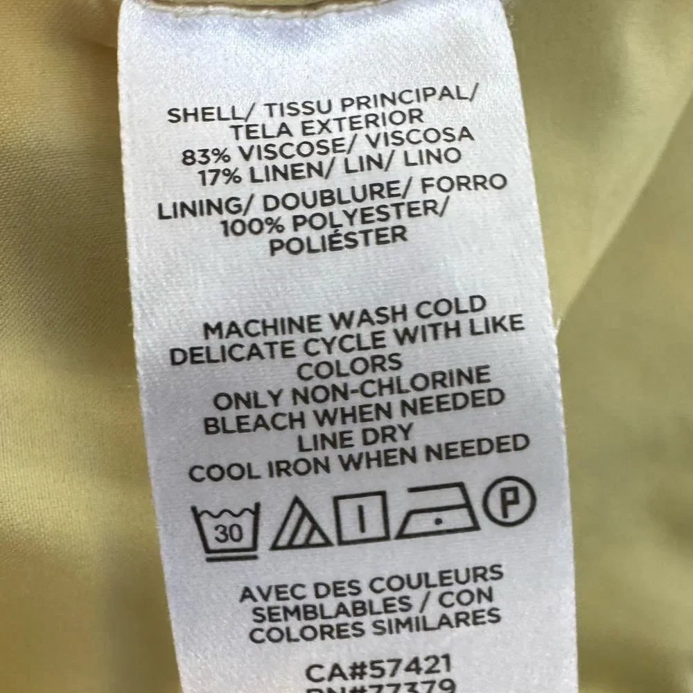 🌼 Ann Taylor Linen Blend Dress – Size 8 – Fully Lined 🌼 - Picture 13 of 14